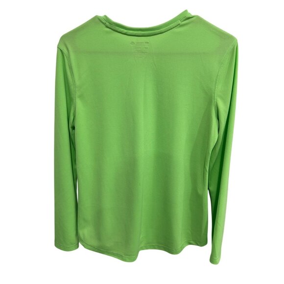 Reel Legends Freeline Green Long Sleeve Performance Shirt Sz Medium - Picture 2 of 8